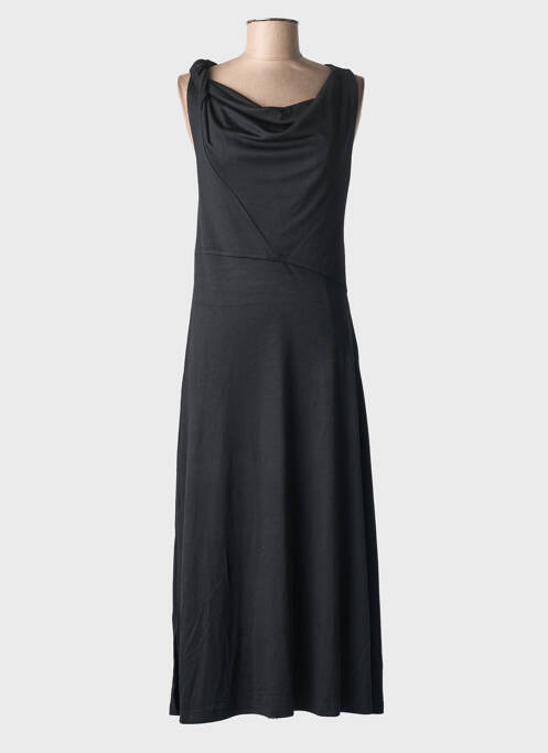 Robe mi-longue manches courtes manches courtes noir NICE THINGS femme