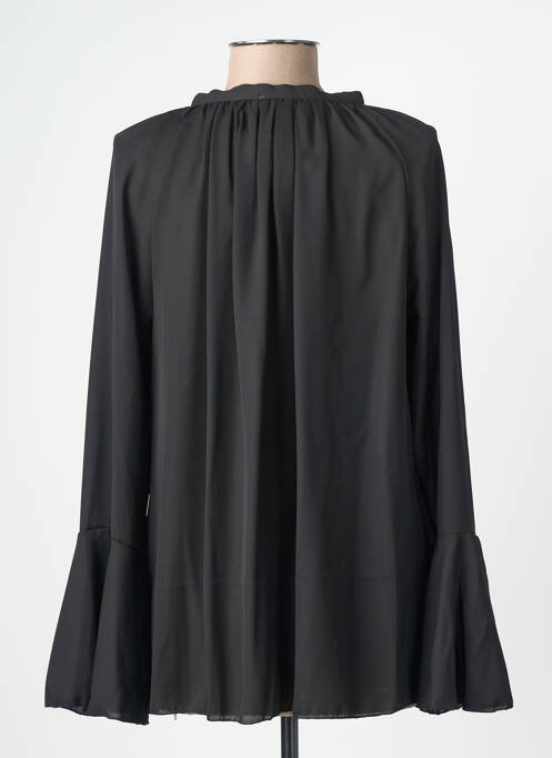 Blouse col rond manches longues noir ONE O ONE femme