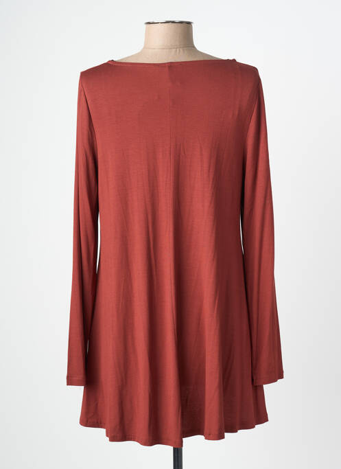 T-shirt manches longues manches longues marron AN II VITO femme