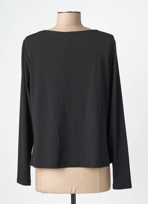 Top stretch manches longues noir MAT. femme