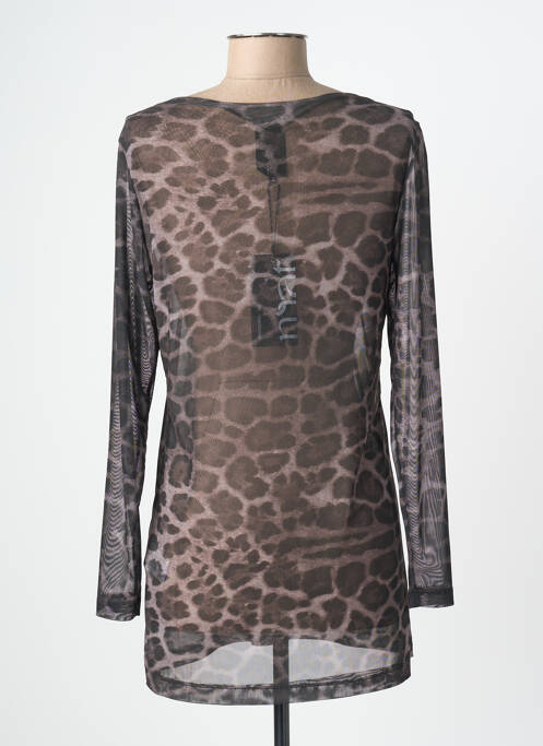 Tunique manches longues col rond noir MAT. femme