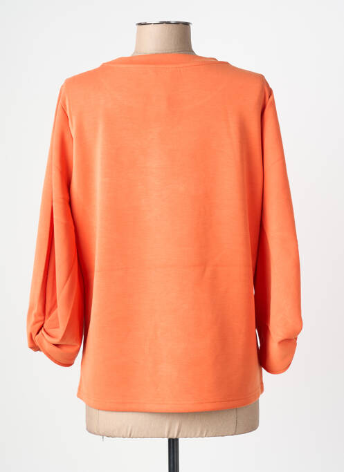 Sweat-shirt stretch manches longues orange ESQUALO femme