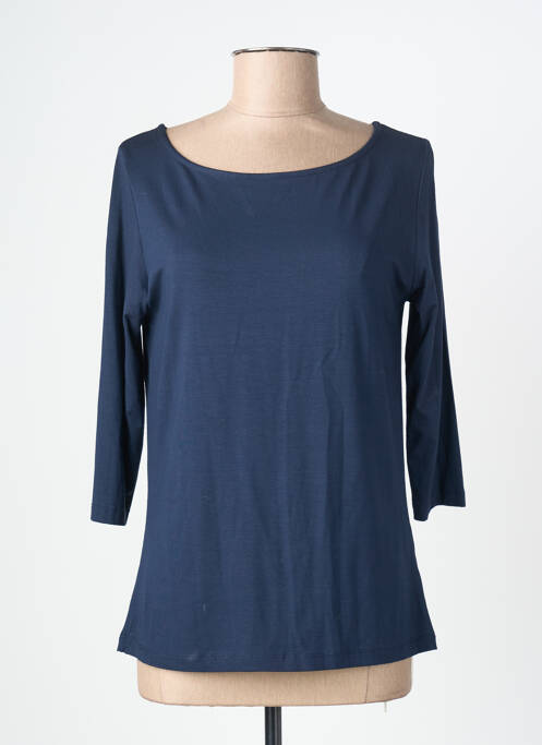 T-shirt manches longues manches longues bleu CRAZY WOOL femme