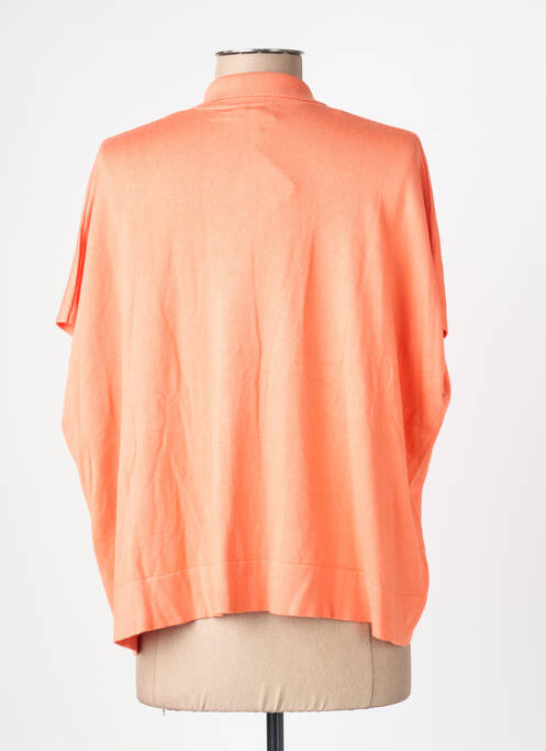 Gilet manches courtes resserrée sur le bas orange ZILCH femme