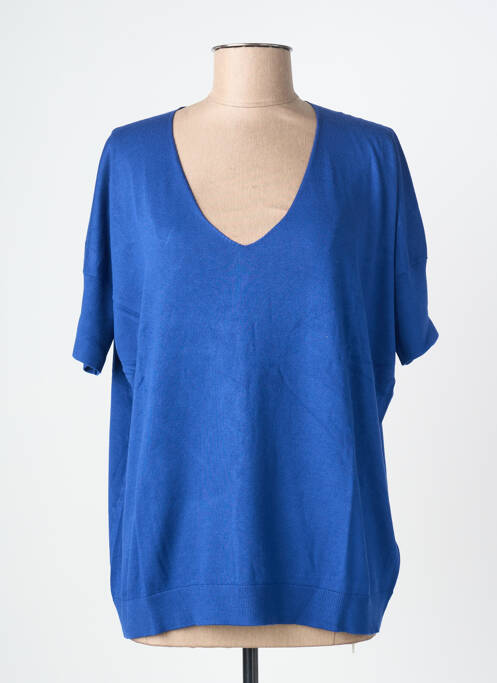 T-shirt stretch manches courtes bleu ZILCH femme