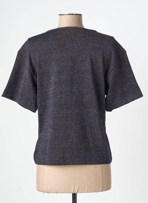 T-shirt stretch manches courtes bleu NICE THINGS femme