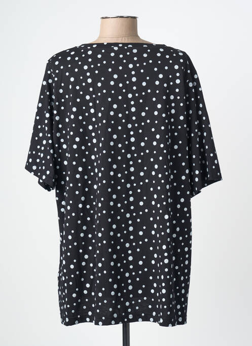T-shirt stretch manches courtes noir SOPHIA femme