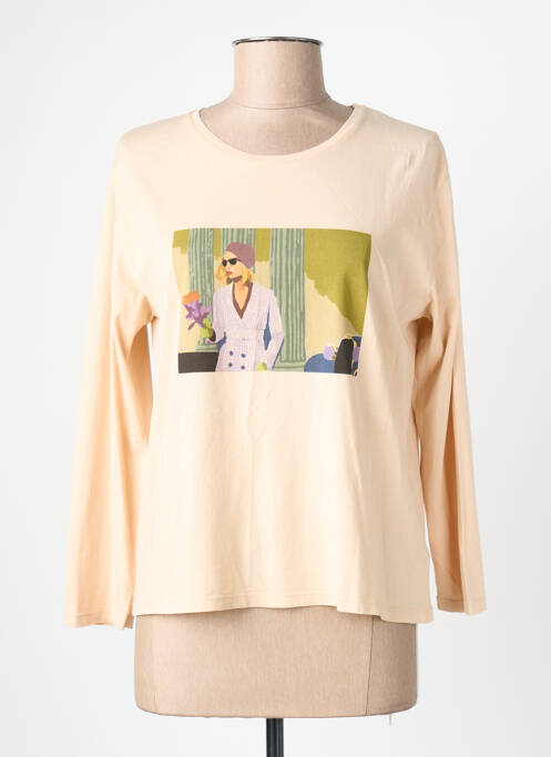 T-shirt manches longues manches longues beige NICE THINGS femme