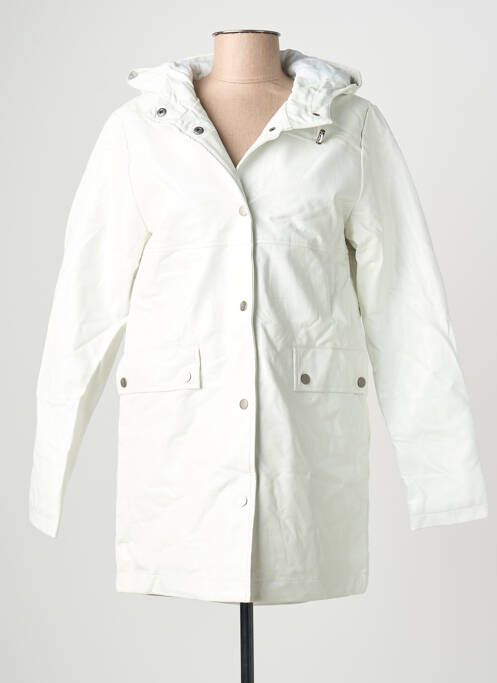 Imperméable poches a capuche blanc K-ZELL femme