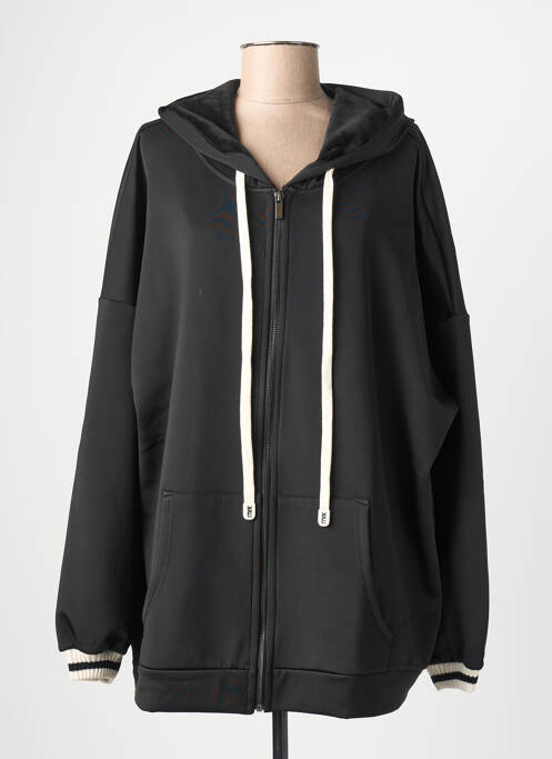 Veste casual poches noir MAT. femme