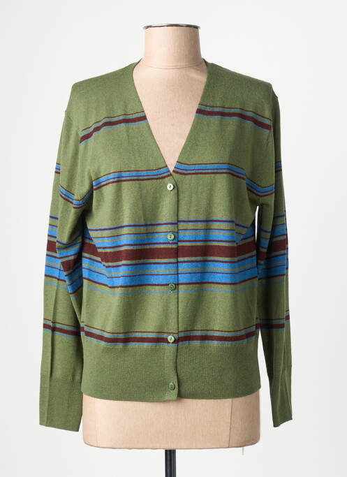 Gilet manches longues stretch vert NICE THINGS femme