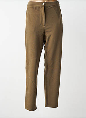 Pantalon slim stretch taille normale vert MASAI femme