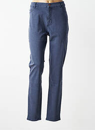 Jeans coupe slim taille normale taille normale bleu YEST femme