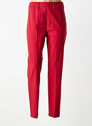 Pantalon slim taille élastique taille normale rouge SOPHIA femme