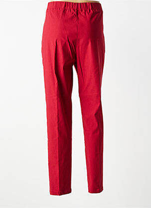 Pantalon slim taille élastique taille normale rouge SOPHIA femme
