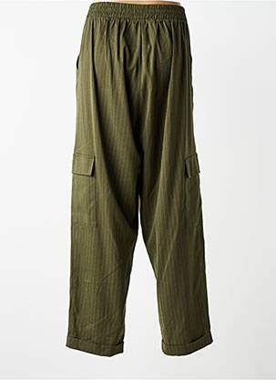 Pantalon cargo coupe droite taille normale vert MAT. femme