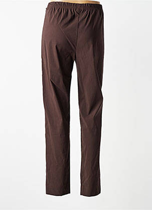 Pantalon slim taille élastique taille normale marron OLIVER JUNG femme