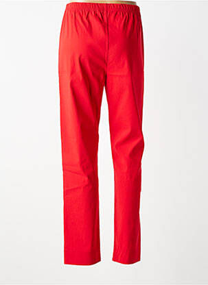Pantalon slim taille élastique taille normale rouge OLIVER JUNG femme