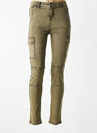 Pantalon cargo taille basse taille basse vert YEST femme