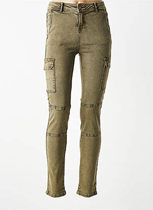 Pantalon cargo taille basse taille basse vert YEST femme