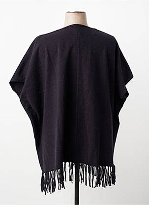 Poncho col v noir ESQUALO femme