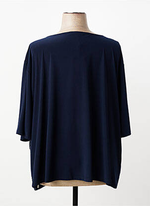 Top stretch manches courtes bleu SOPHIA femme