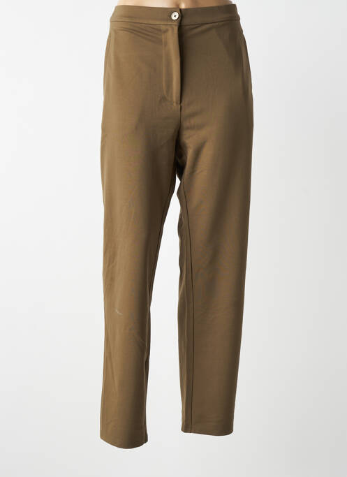 Pantalon slim stretch taille normale vert MASAI femme