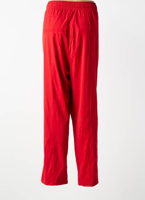 Pantalon droit stretch taille normale rouge YESTA femme