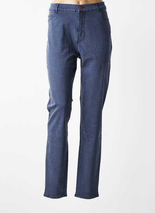 Jeans coupe slim taille normale taille normale bleu YEST femme