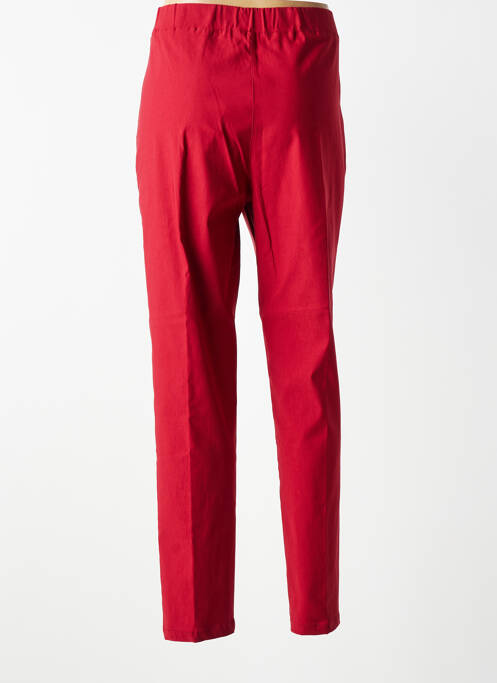 Pantalon slim taille élastique taille normale rouge SOPHIA femme