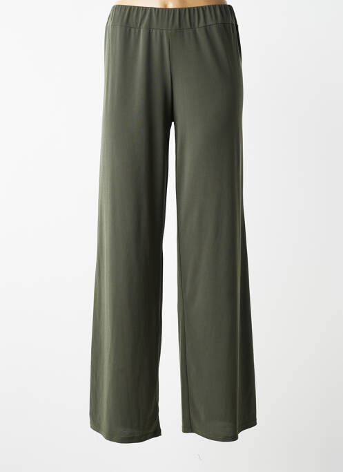 Pantalon large coupe fluide taille normale vert AN II VITO femme