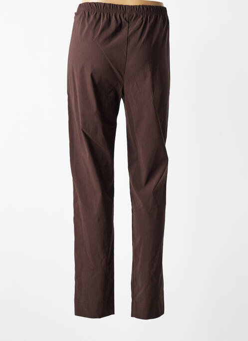 Pantalon slim taille élastique taille normale marron OLIVER JUNG femme