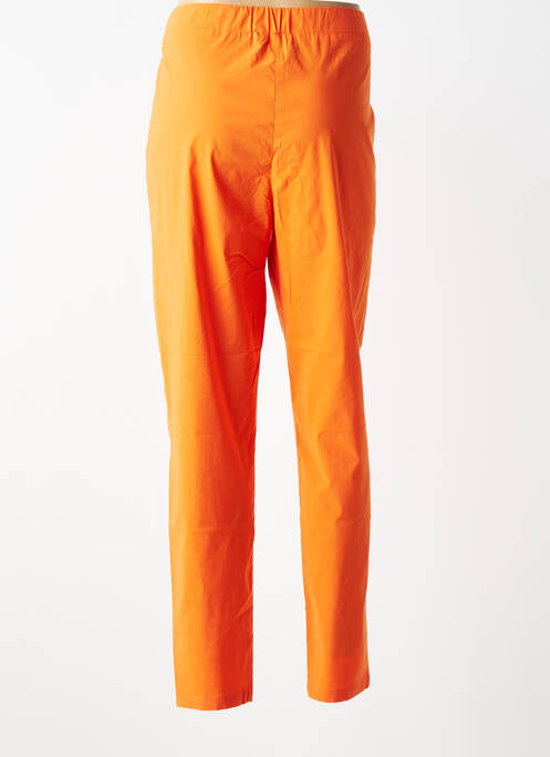 Pantalon slim taille élastique taille normale orange SOPHIA femme