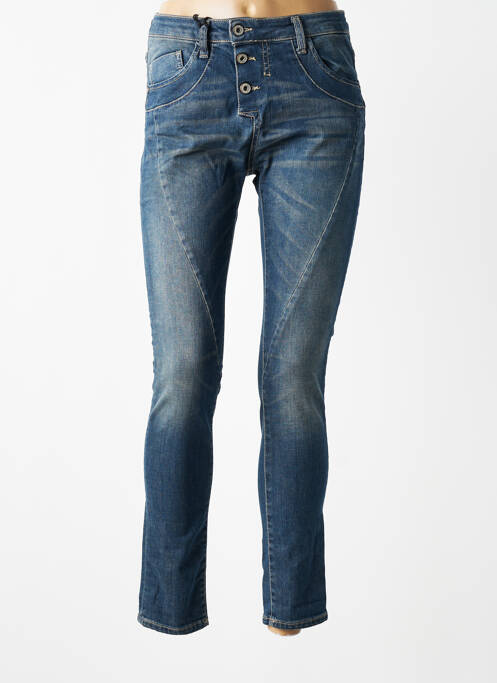 Jeans coupe slim stretch taille normale bleu PLEASE femme