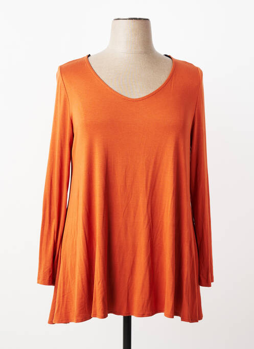 T-shirt manches longues manches longues orange AN II VITO femme