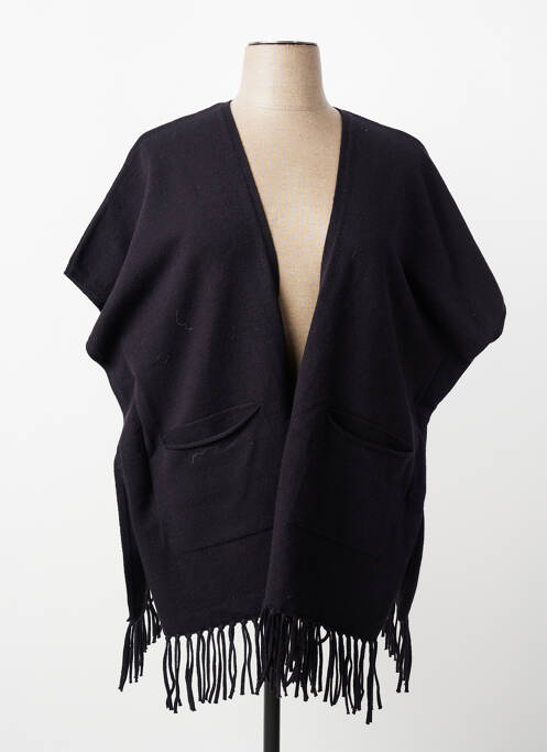 Poncho col v noir ESQUALO femme