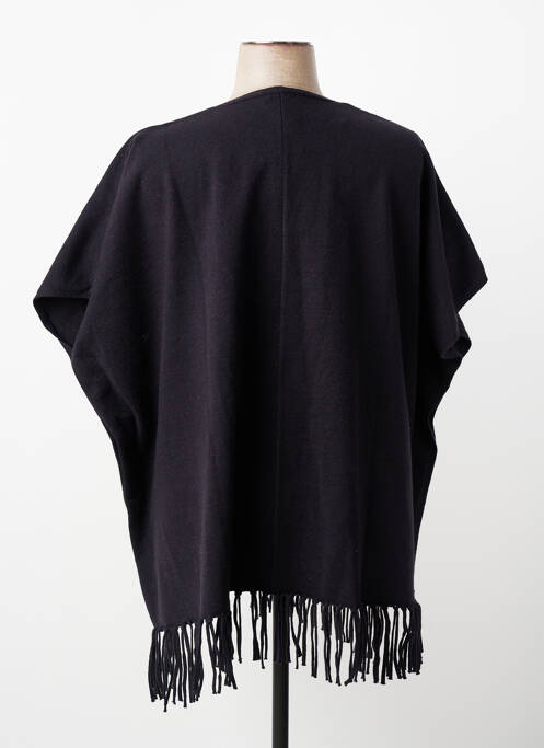 Poncho col v noir ESQUALO femme
