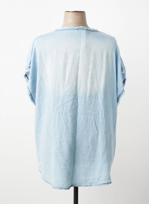 Top manches courtes manches courtes bleu NEW COLLECTION femme
