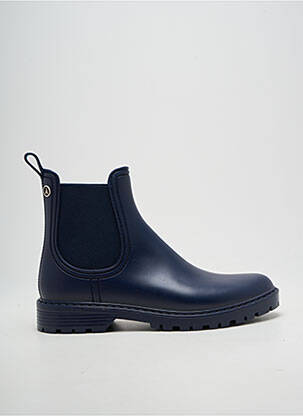 Bottines/boots tissage satiné talon plat jusqu'à 3cm bleu TANTÄ femme
