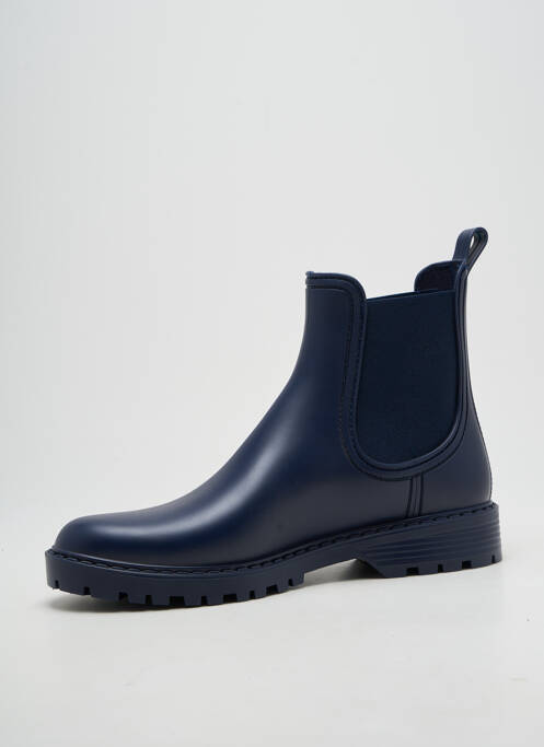 Bottines/boots tissage satiné talon plat jusqu'à 3cm bleu TANTÄ femme