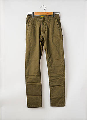 Pantalon chino tissage popeline taille normale vert DAYTONA homme