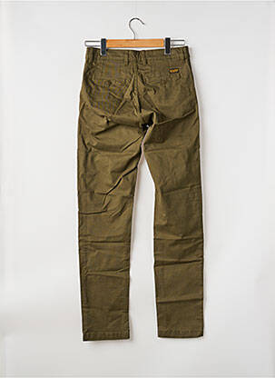 Pantalon chino tissage popeline taille normale vert DAYTONA homme
