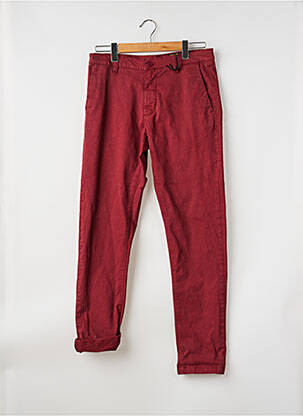 Pantalon chino stretch taille normale rouge DAYTONA homme