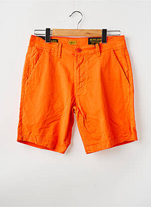 Short tissage popeline taille normale orange DAYTONA homme