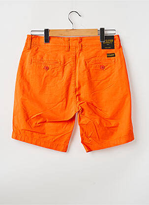 Short tissage popeline taille normale orange DAYTONA homme