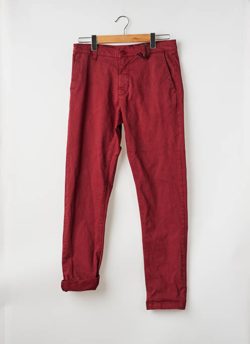 Pantalon chino stretch taille normale rouge DAYTONA homme