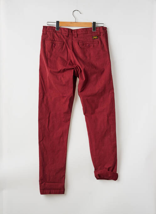 Pantalon chino stretch taille normale rouge DAYTONA homme