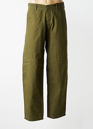 Pantalon chino tissage popeline taille normale vert DAYTONA homme