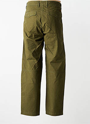 Pantalon chino tissage popeline taille normale vert DAYTONA homme