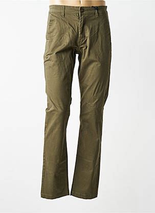 Pantalon chino stretch taille normale vert DAYTONA homme